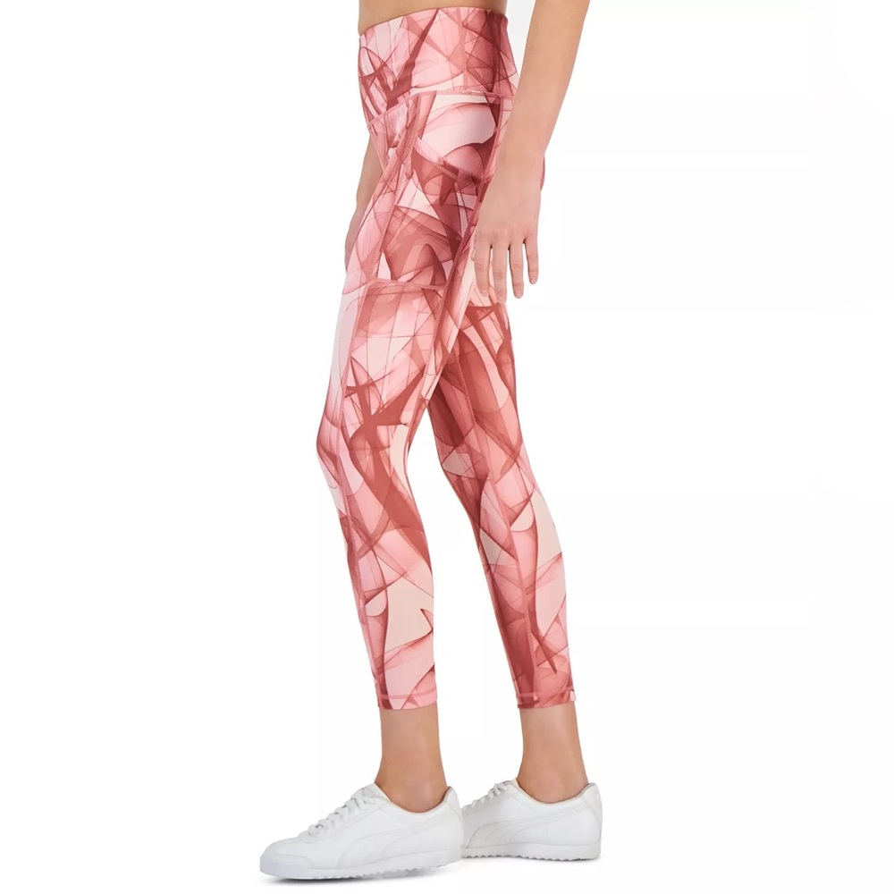 NWT Petite Women's Swirling Smoke 7/8 Leggings PL - Picture 3 of 5